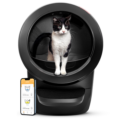 Robot 4 Supply Bundle by Whisker, Black - Automatic, Self-Cleaning Cat Litter Box, Includes Litter-Robot 4, 3 OdorTrap Refills, 10 Liners, 30 Cleaner Wipes, & 2 Carbon Filters