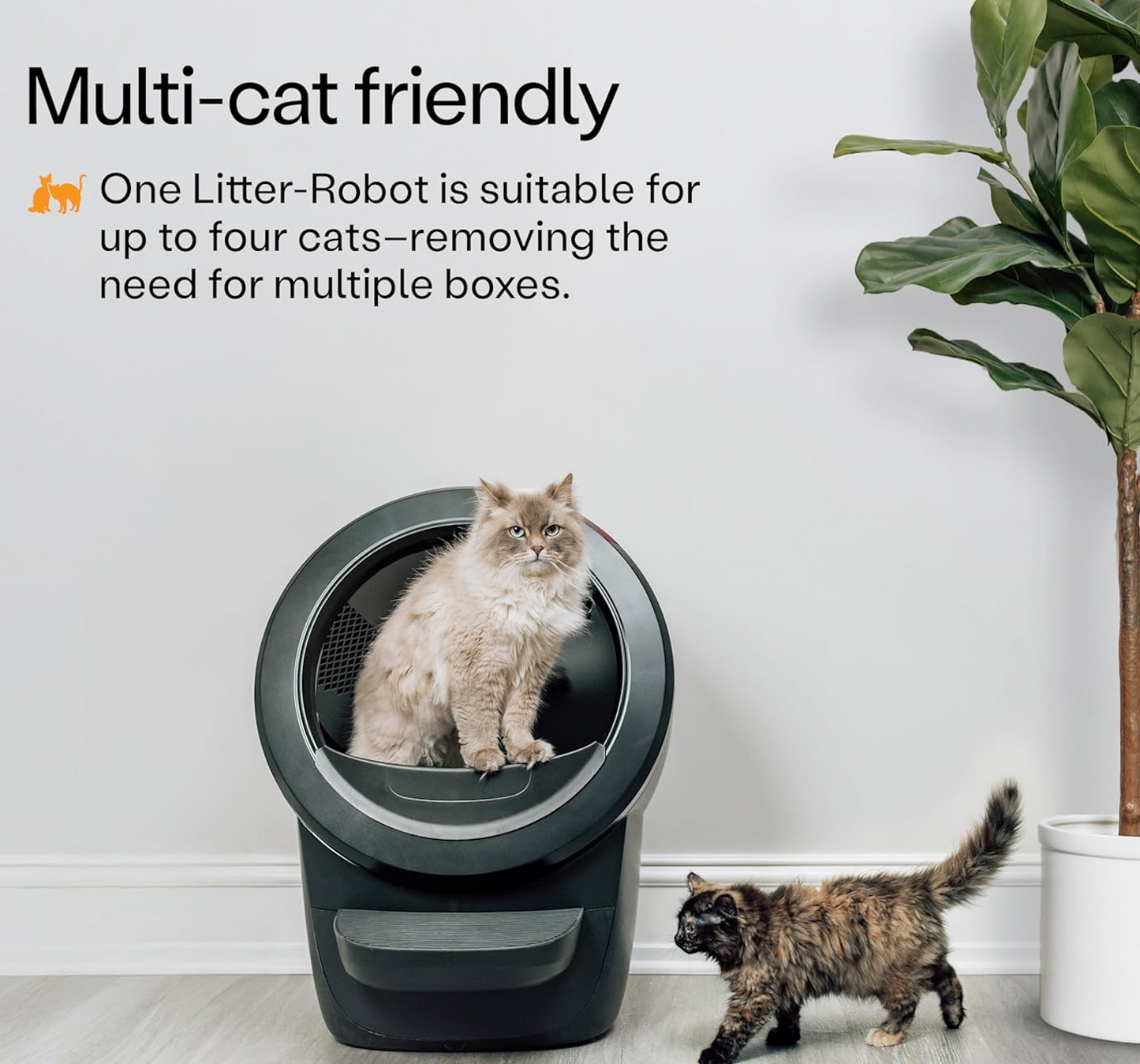 Robot 4 Supply Bundle by Whisker, Black - Automatic, Self-Cleaning Cat Litter Box, Includes Litter-Robot 4, 3 OdorTrap Refills, 10 Liners, 30 Cleaner Wipes, & 2 Carbon Filters