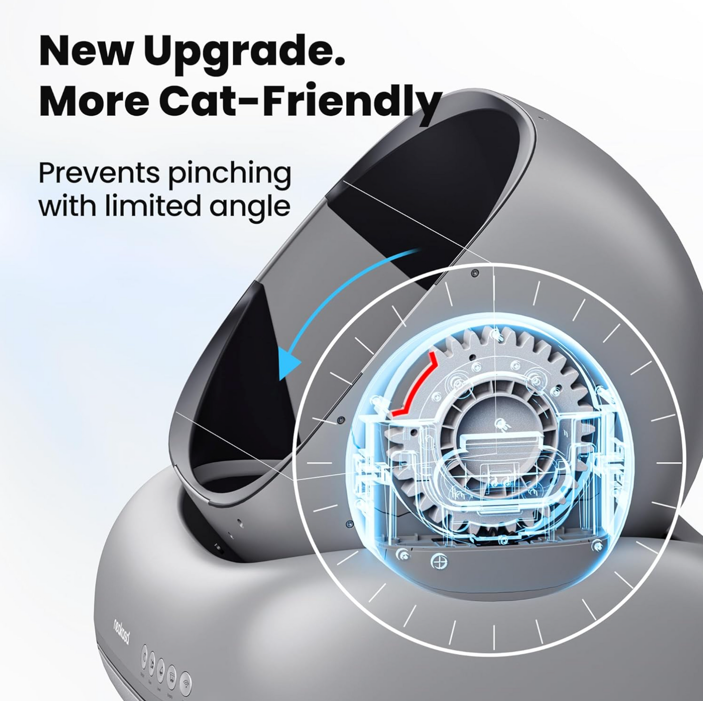 Neakasa M1 Plus Open-Top Self Cleaning Cat Litter Box, Automatic Cat Litter Box with APP Control, Odor-Free Waste Disposal Includes Trash Bags