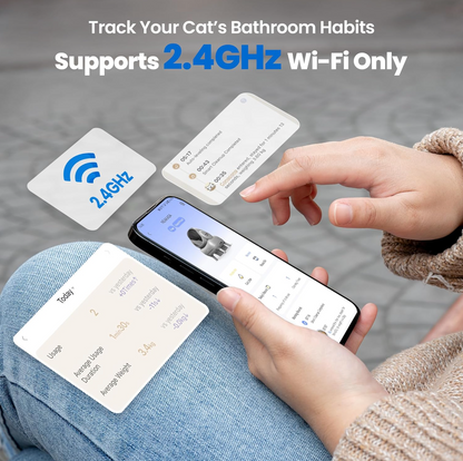 Neakasa M1 Plus Open-Top Self Cleaning Cat Litter Box, Automatic Cat Litter Box with APP Control, Odor-Free Waste Disposal Includes Trash Bags